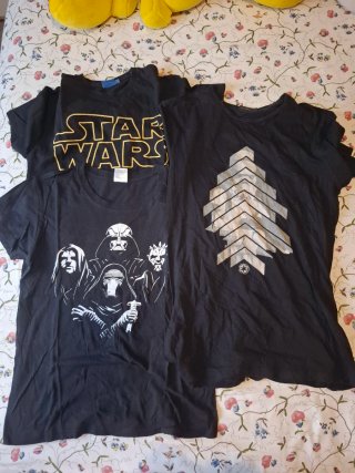 Lote 3 Camisetas Star Wars