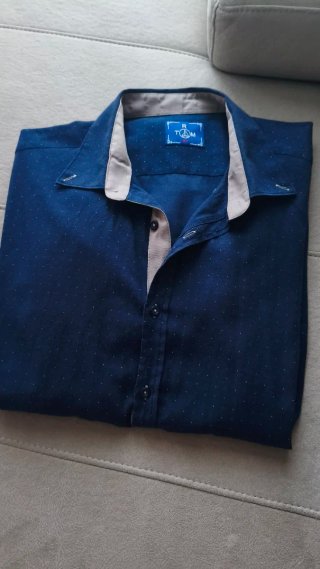 Camisa de vestir azul TAM