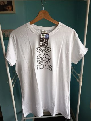 Camiseta Blanca osito Talla XXL