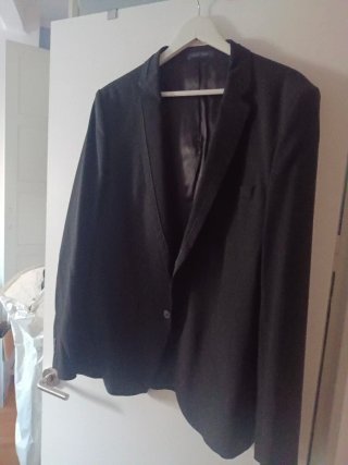 Chaqueta de vestir negra Zara Man