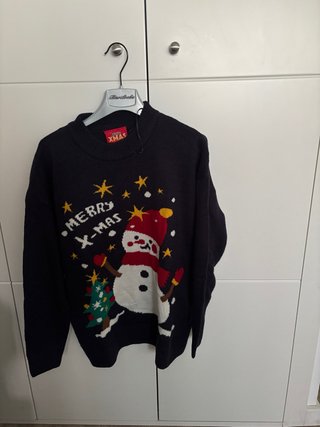 Jersey Navideño Negro Talla S