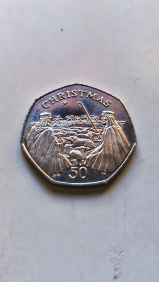 Moneda Gibraltar Christmas 2002