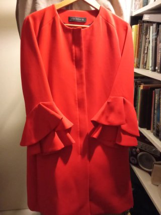 Chaquetón Rojo Zara Talla XL