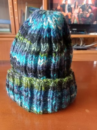Gorro de lana multicolor