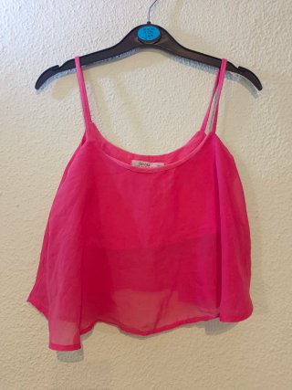 Crop top rosa Bershka