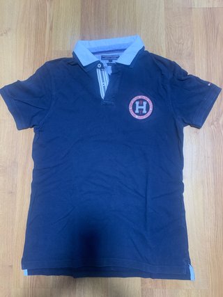 Polo Tommy Hilfiger Azul con doble cuello