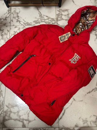 Chaquetón Burberry Rojo Talla S
