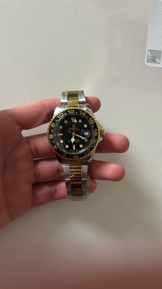 Reloj GMT bicolor
