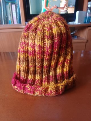 Gorro de lana multicolor