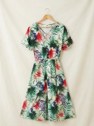 Vestido Estampado Tropical JOY