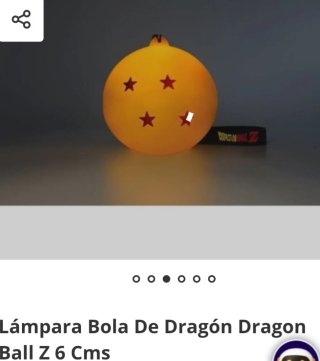 Lámpara Bola de Dragón Dragon Ball Z 6 cm