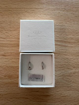 Pendientes de Aro en Plata Primera Ley