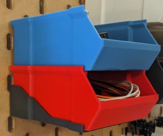 Estante y 2 cajas apilables para IKEA Skadis