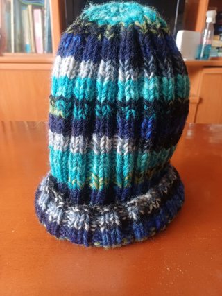 Gorro de lana multicolor