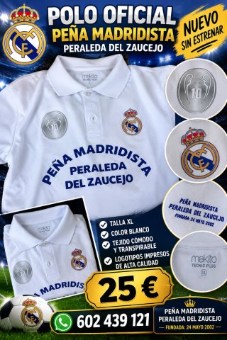 Polo Oficial Peña Madridista Peraleda