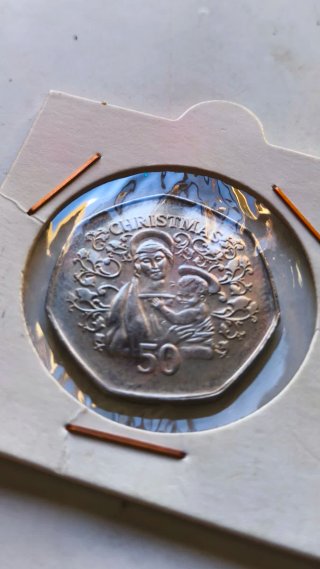 Moneda 50 Pence Gibraltar 2005 Christmas