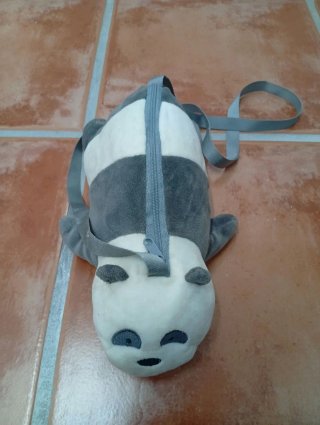 Bolso de Peluche con Forma de Panda