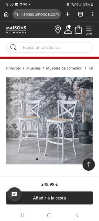 1 Taburete alto Maisons du Monde