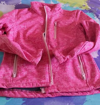 Chaqueta deportiva rosa niña talla 16