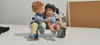 Figura Nadal Niños en Banco