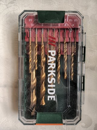 Set de 15 Brocas de Espiral HSS Parkside