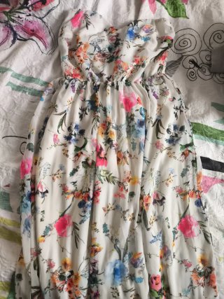 Vestido de Verano Blanco con Flores