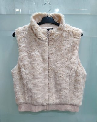 Chaleco de Pelo Beige