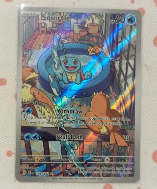 Carta Pokémon Squirtle - Stellar Crown alt art SAR