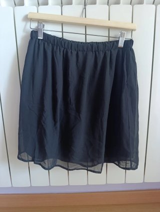 Minifalda Negra Fluida Esmara Talla M
