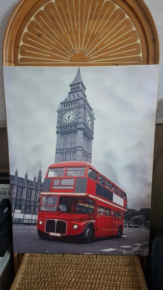 Cuadro Londres Big Ben y Autobús