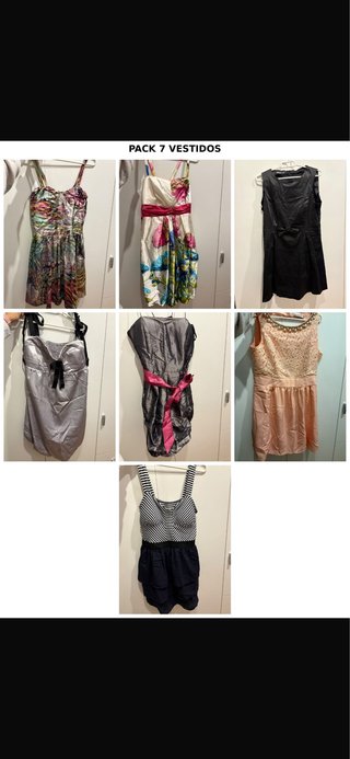 Pack de 7 vestidos de fiesta