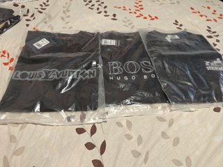3 Camisetas Negras Talla M