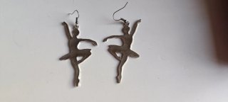 Pendientes de Bailarinas Plateados