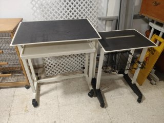 Set de 2 Mesas Auxiliares de Oficina