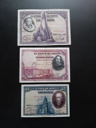 BILLETES ESPAÑOLES DE 1928
