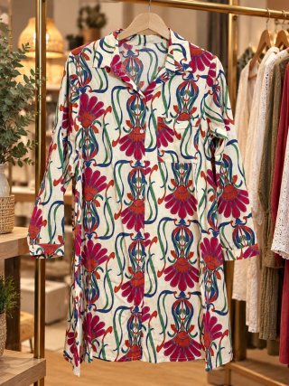 Vestido Camisero Estampado Floral