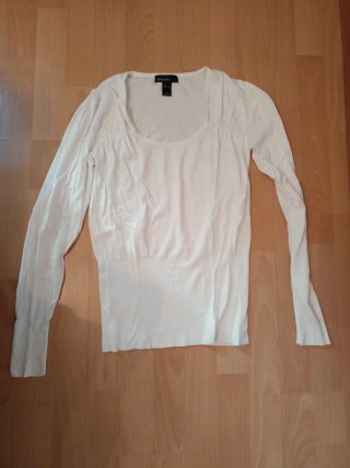 Jersey Blanco Mango Basic Talla L