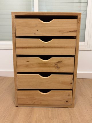 Cajonera de Pino con 5 Cajones