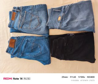 Pack 4 Vaqueros Mujer Salsa Talla 36