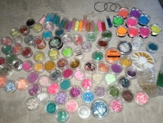 Lote 104 Decoraciones para Uñas | Glitter, Pigment