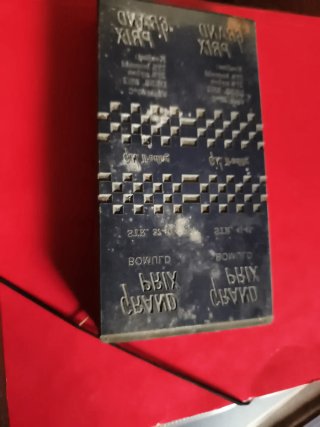 Placa de Imprenta Grand Prix