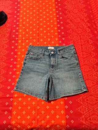 Tejanos cortos azules talla M