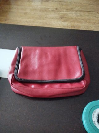 Neceser Rojo de Imitación Piel