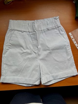 Pantalones cortos blancos cintura elástica