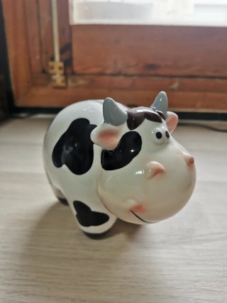 Hucha de Vaca de Cerámica