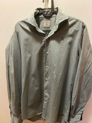 Camisa Scalpers Estampada Verde Talla M