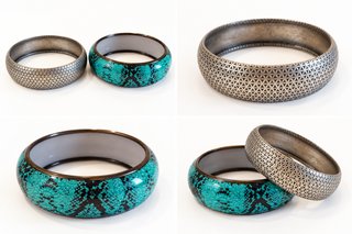 Pack 2 Pulseras anchas vintage