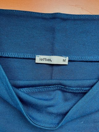 Falda corta azul elástica Lefties