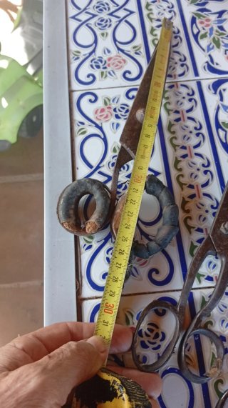 Set di 3 forbici antiche