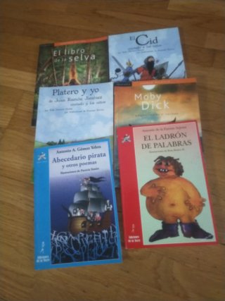El libro de la selva, platero y yo, el cid,